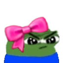 peepo cute angry bow
